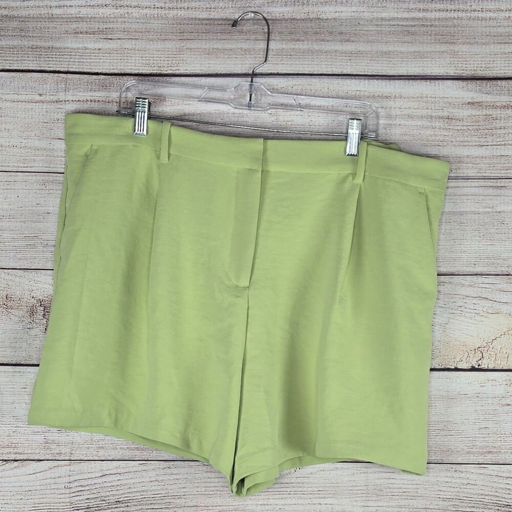 NWT Abercrombie and Fitch AF Sloane Tailored Shorts XL Green Summer Preppy